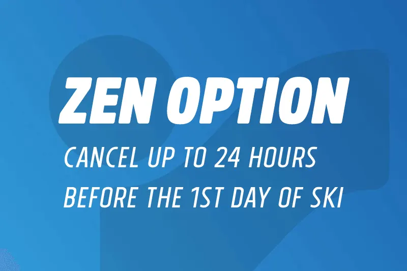 Book your skis with zen option